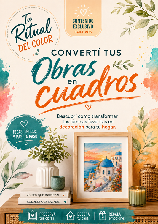 De Colorear a Decorar. Transformá tus Ilustraciones Favoritas en Cuadros para Decorar tu Hogar✨